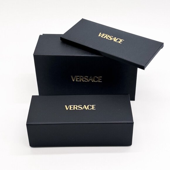 NEW VERSACE SUNGLASSES GOLD GREY AVIATOR VE2283 1002/87 VERSACE VE2283 100287 - Picture 3 of 3